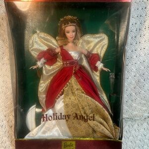 Barbie Holiday Angel Doll - Red and Gold Gown